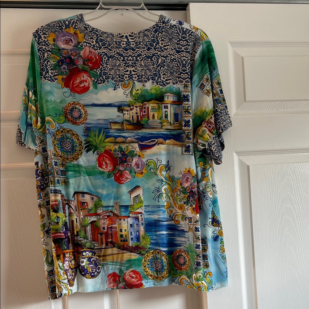 Johnny Was Floral Embroidered Top - Picture 4 of 4